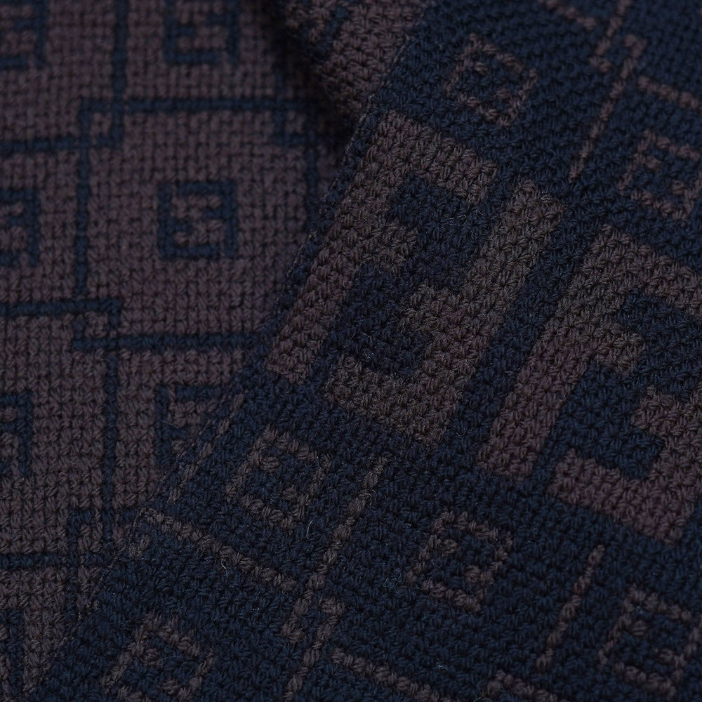 Wool FF Pattern Vintage Pre-Loved Scarf