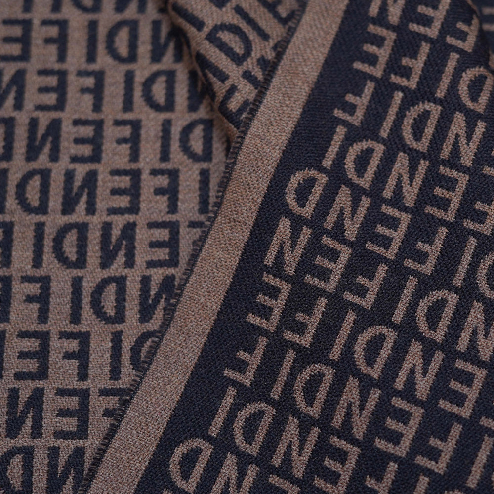 Wool Monogram Vintage Pre-Loved Scarf