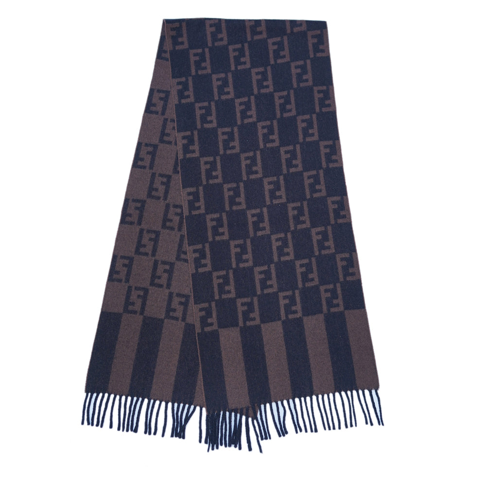 Wool FF Pattern Vintage Pre-Loved Scarf