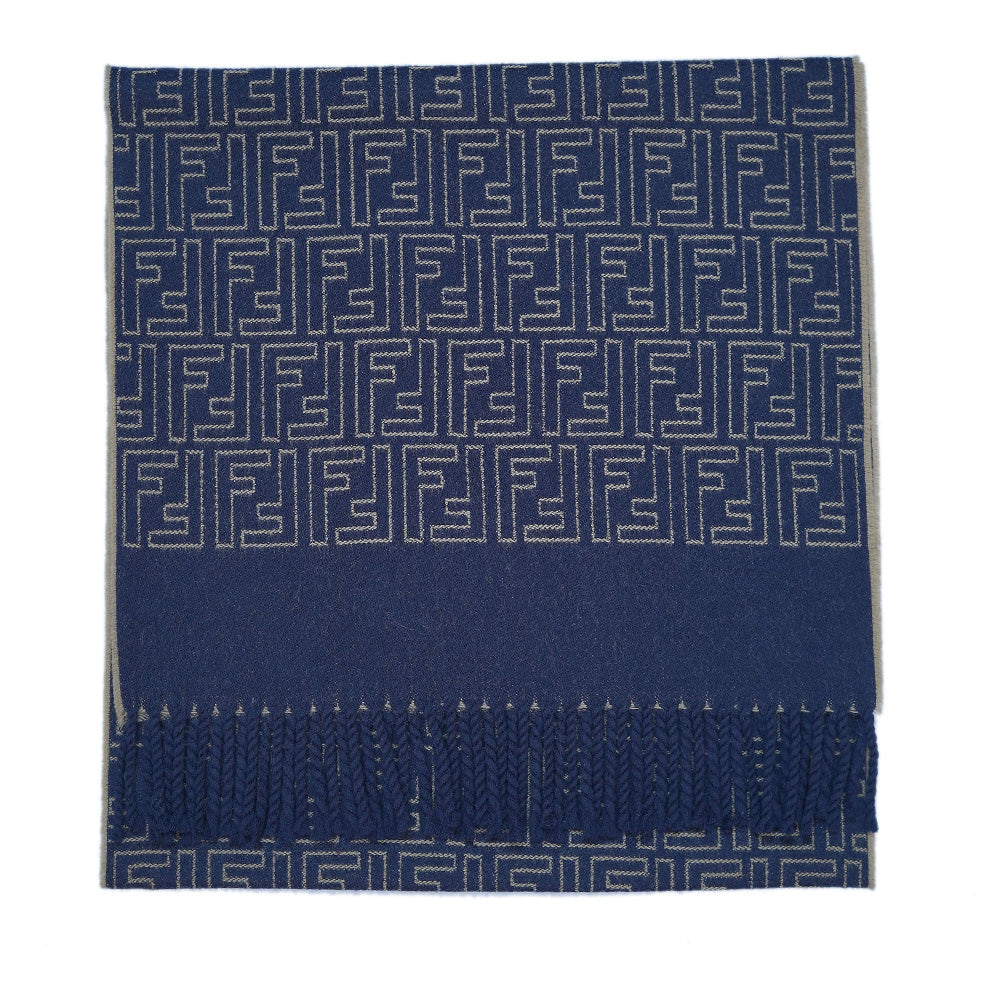 Wool FF Pattern Vintage Pre-Loved Scarf