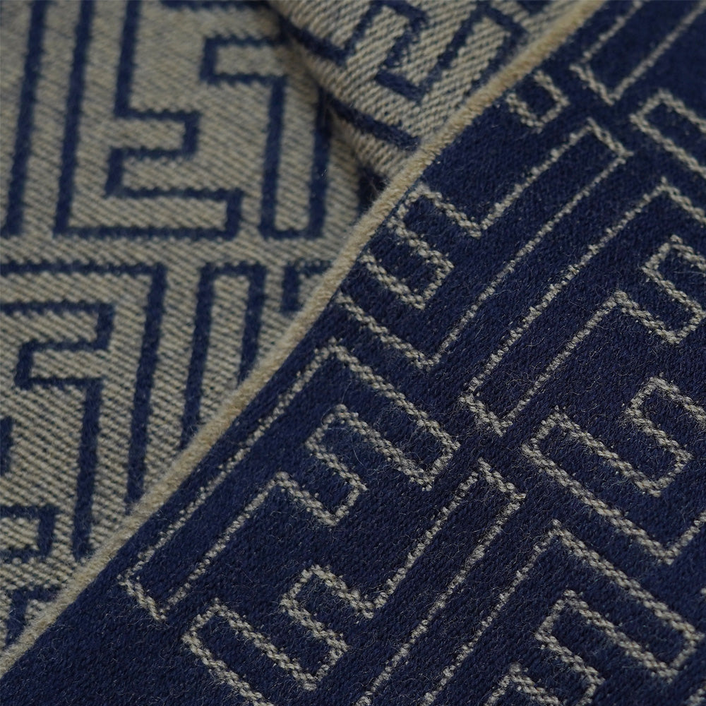 Wool FF Pattern Vintage Pre-Loved Scarf