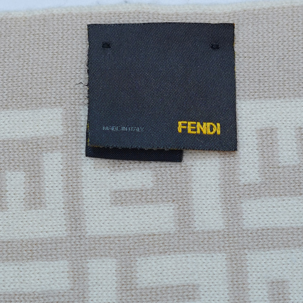 Wool FF Pattern Vintage Pre-Loved Scarf