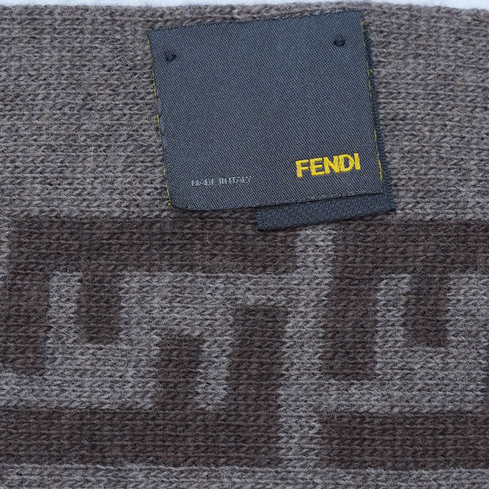 Wool FF Pattern Vintage Pre-Loved Scarf