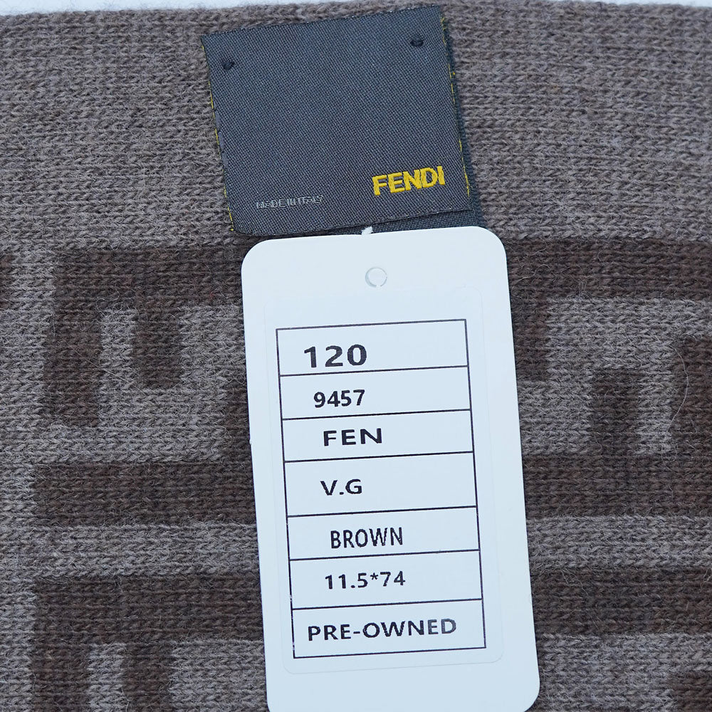 Wool FF Pattern Vintage Pre-Loved Scarf