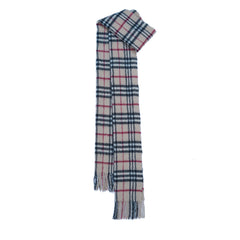 Cashmere/Wool Plaid Print Vintage Pre-Loved Scarf