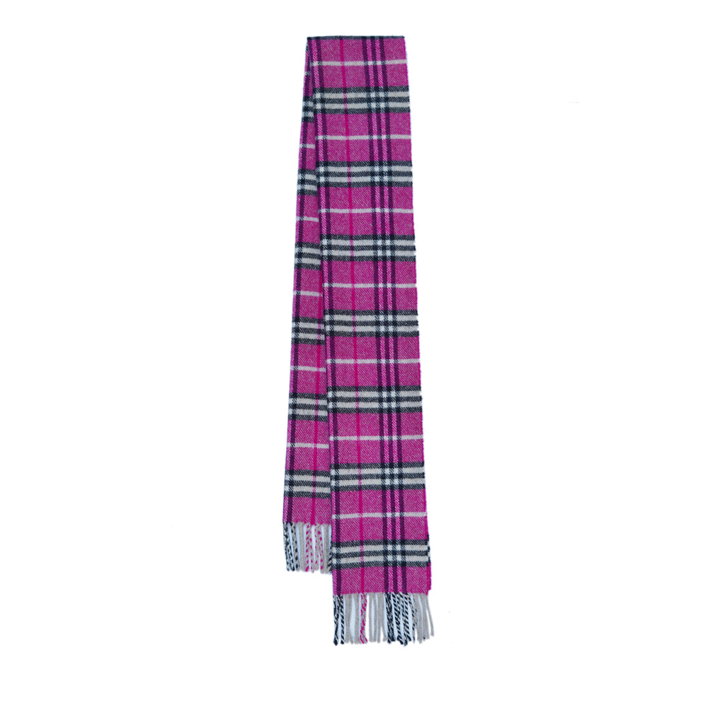 Lambswool Plaid Print Vintage Pre-Loved Scarf