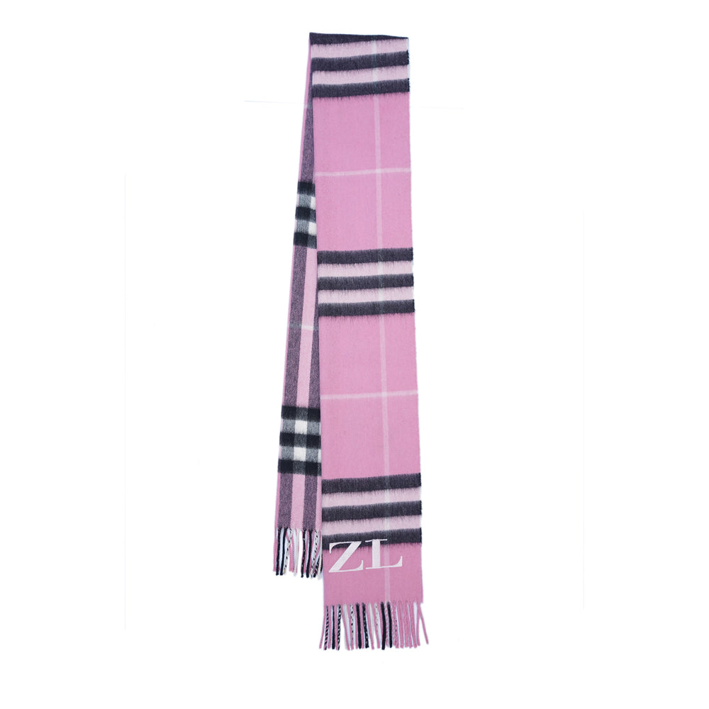 Cashmere Plaid Print Vintage Pre-Loved Scarf