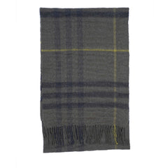 Cashmere/Merino Plaid Print Vintage Pre-Loved Scarf