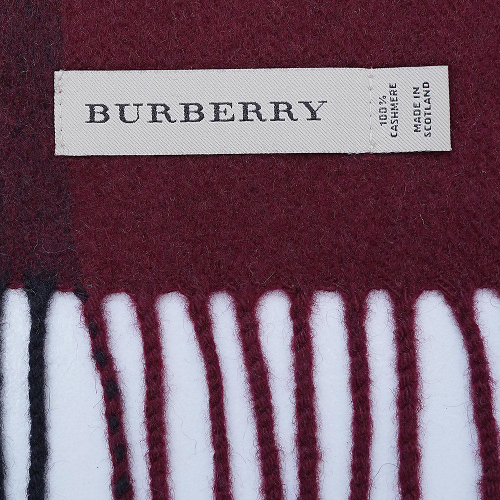 Cashmere Plaid Print Vintage Pre-Loved Scarf