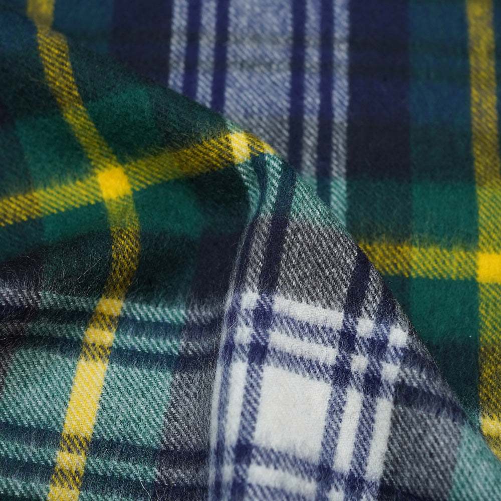 Cashmere Plaid Print Vintage Pre-Loved Scarf