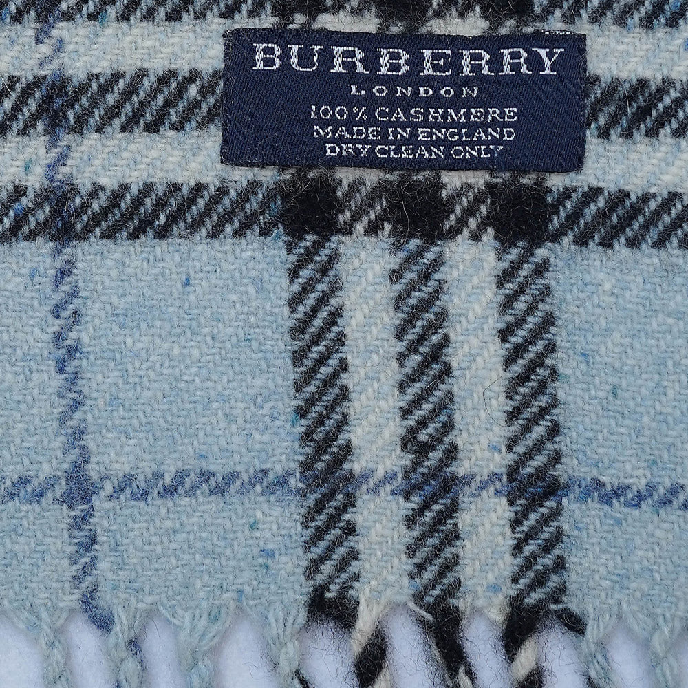 Cashmere Plaid Print Vintage Pre-Loved Scarf