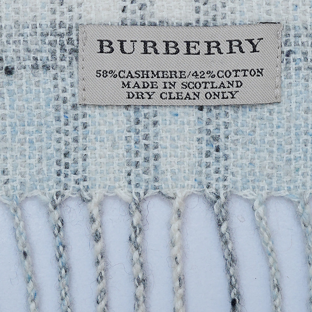 Cashmere Plaid Print Vintage Pre-Loved Scarf