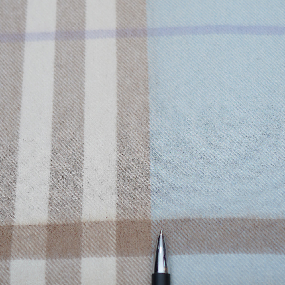 Cashmere Plaid Print Vintage Pre-Loved Scarf