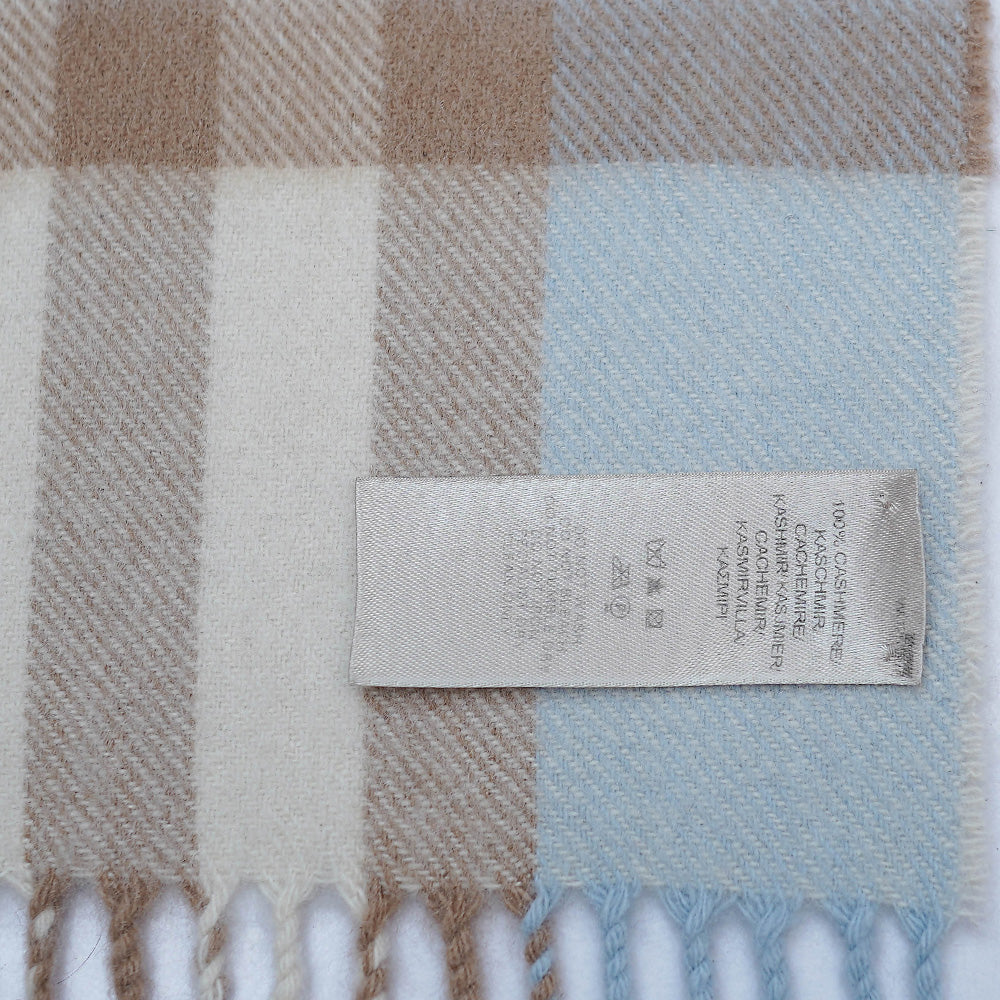 Cashmere Plaid Print Vintage Pre-Loved Scarf