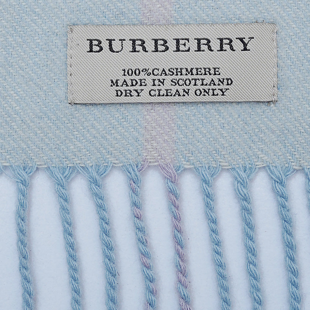 Cashmere Plaid Print Vintage Pre-Loved Scarf