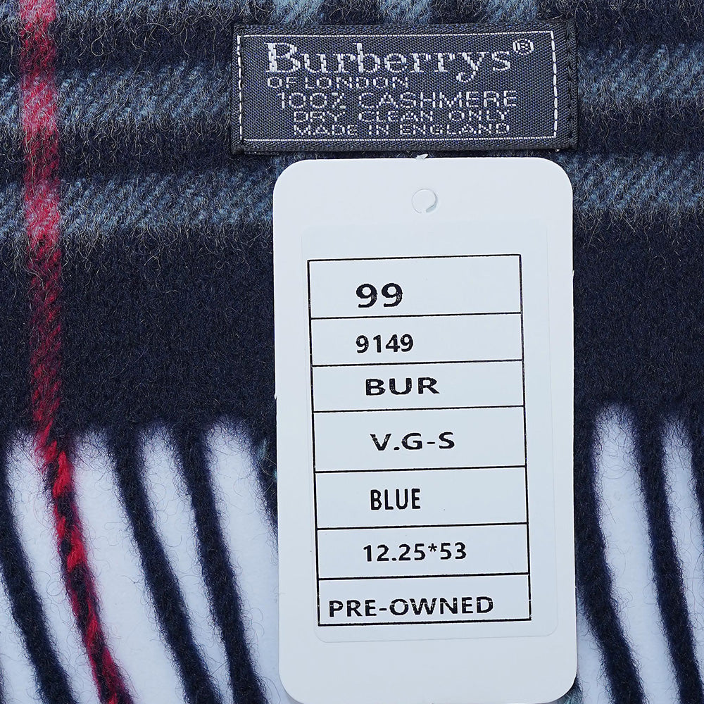 Cashmere Plaid Print Vintage Pre-Loved Scarf