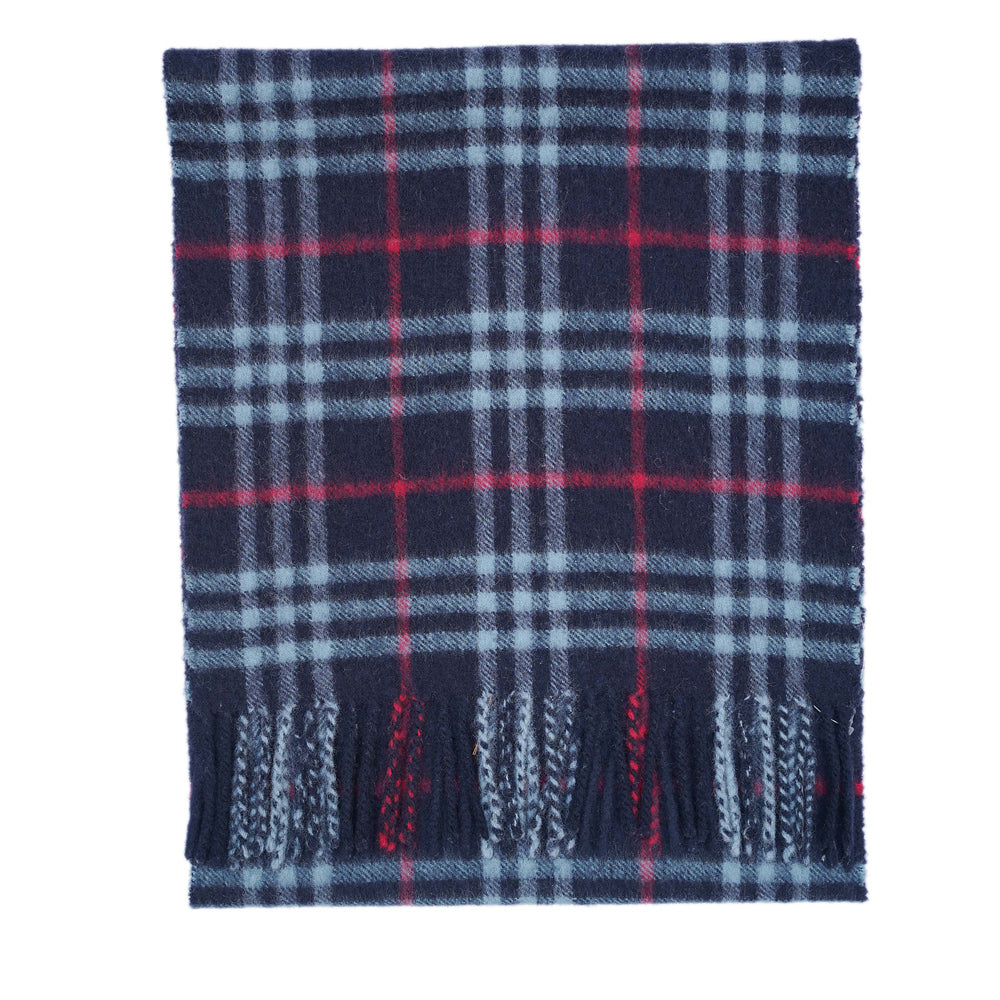 Cashmere/Wool Plaid Print Vintage Pre-Loved Scarf