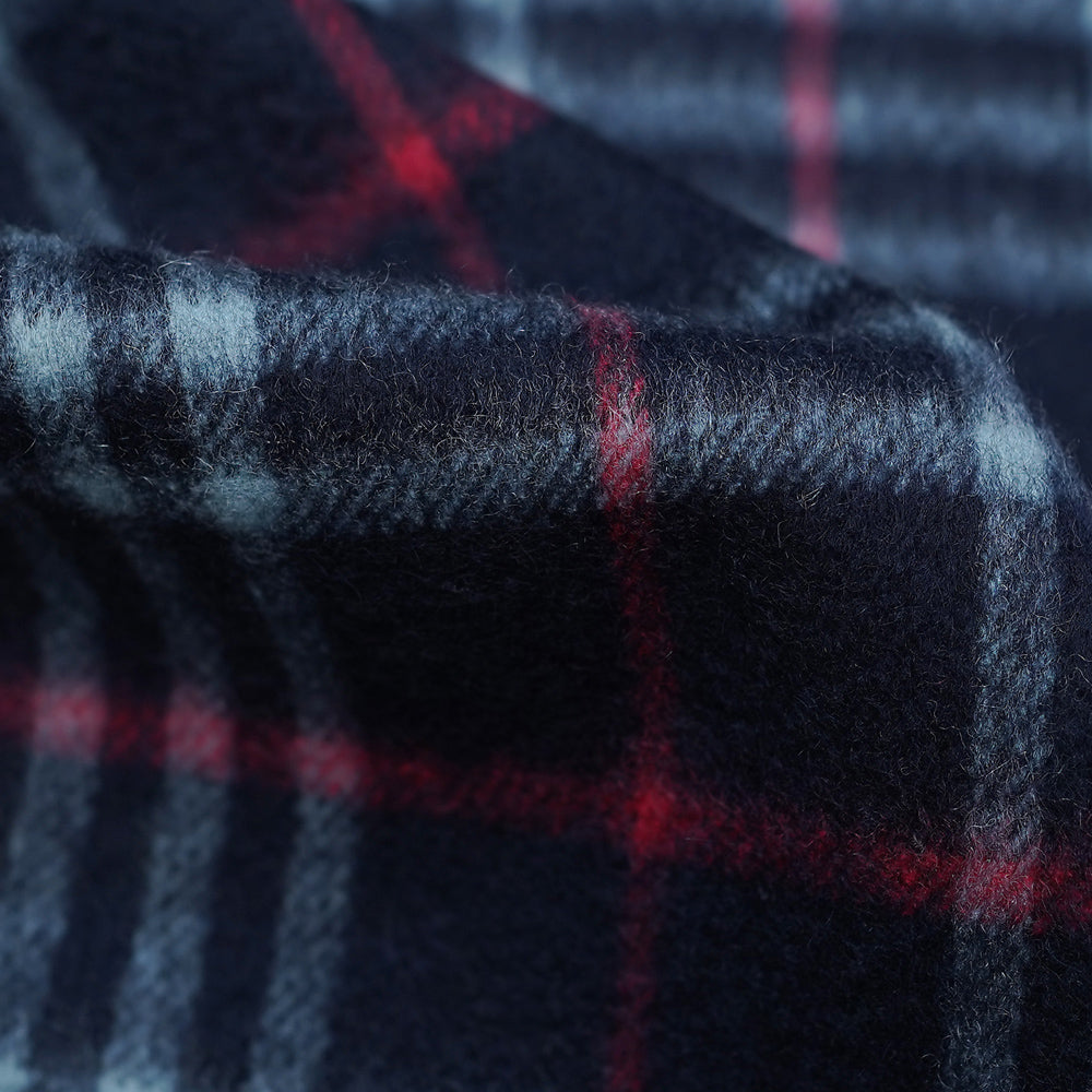 Cashmere Plaid Print Vintage Pre-Loved Scarf