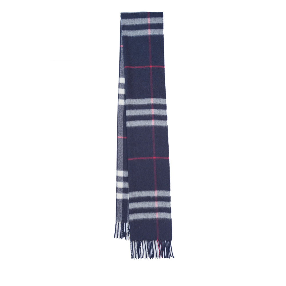 Cashmere Large Check Vintage Pre-Loved Scarf