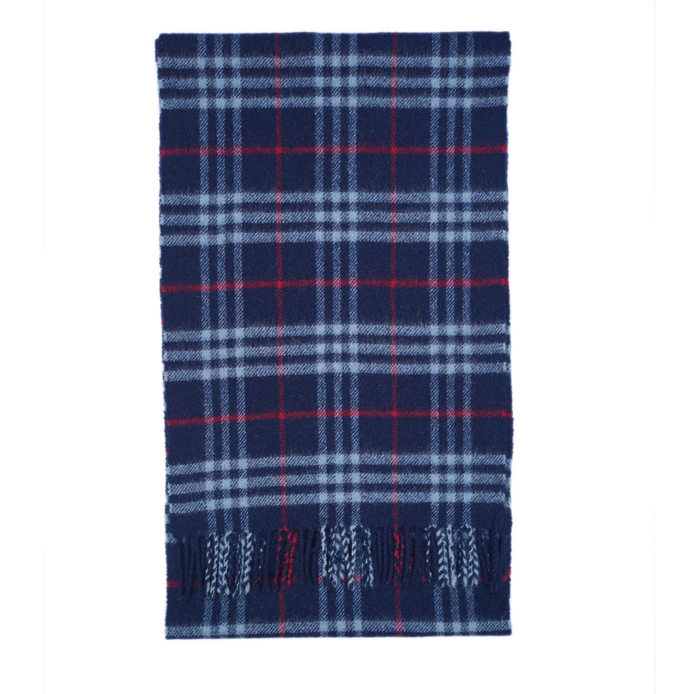 Lambswool Plaid Print Vintage Pre-Loved Scarf
