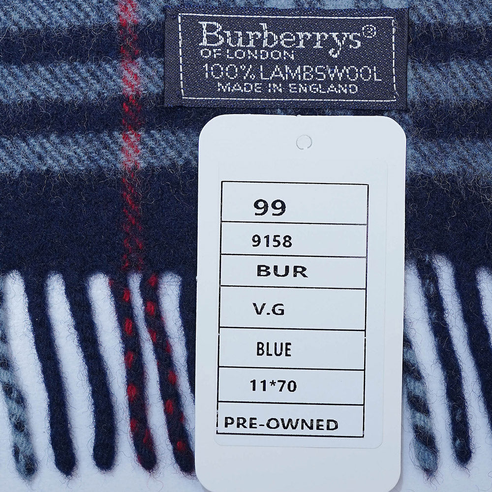 Lambswool Plaid Print Vintage Pre-Loved Scarf