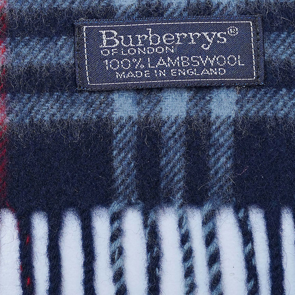 Lambswool Plaid Print Vintage Pre-Loved Scarf