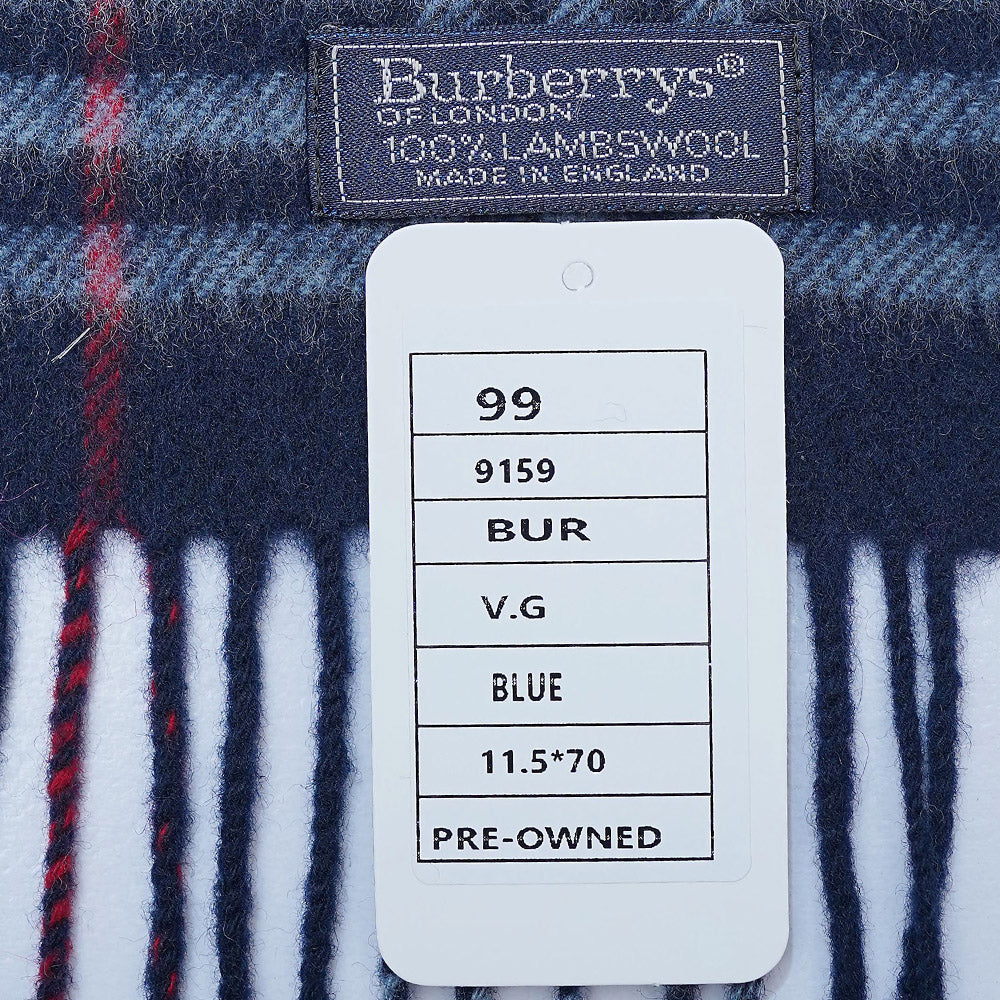 Lambswool Plaid Print Vintage Pre-Loved Scarf