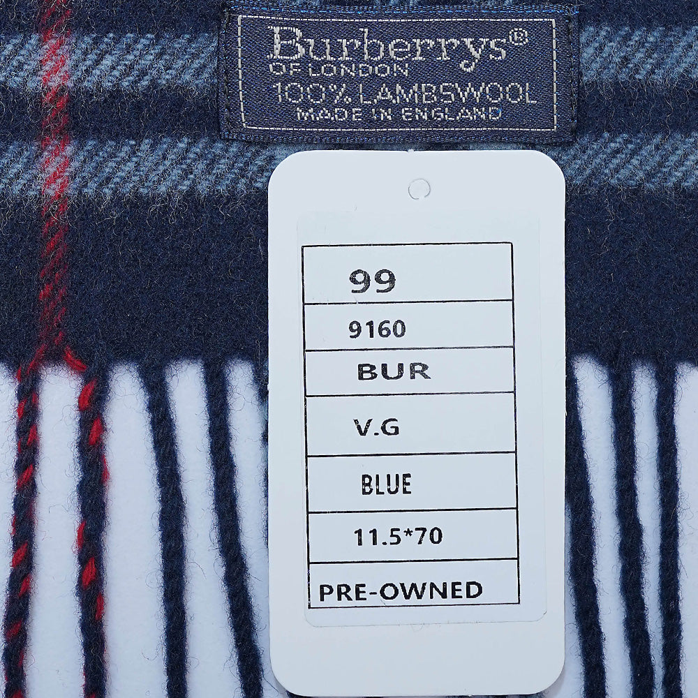 Lambswool Plaid Print Vintage Pre-Loved Scarf