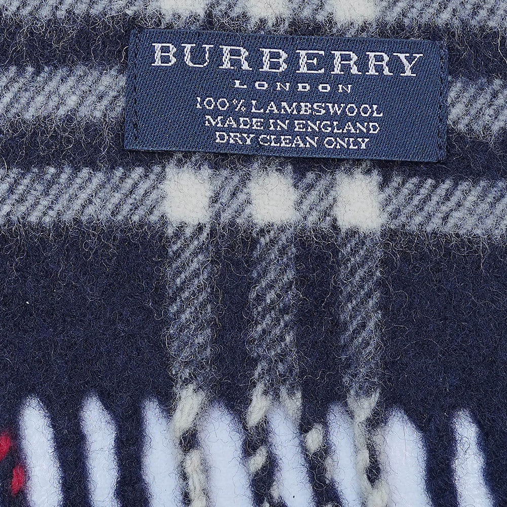 Lambswool Plaid Print Vintage Pre-Loved Scarf