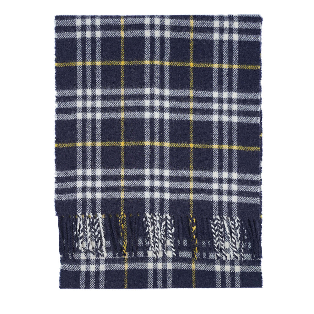 Lambswool Plaid Print Vintage Pre-Loved Scarf