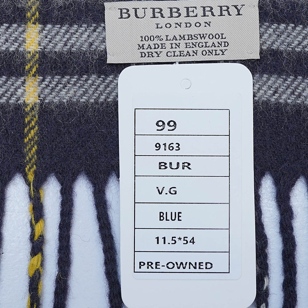 Lambswool Plaid Print Vintage Pre-Loved Scarf
