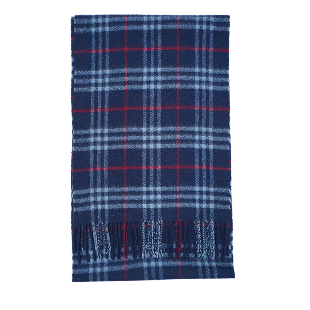Lambswool Plaid Print Vintage Pre-Loved Scarf