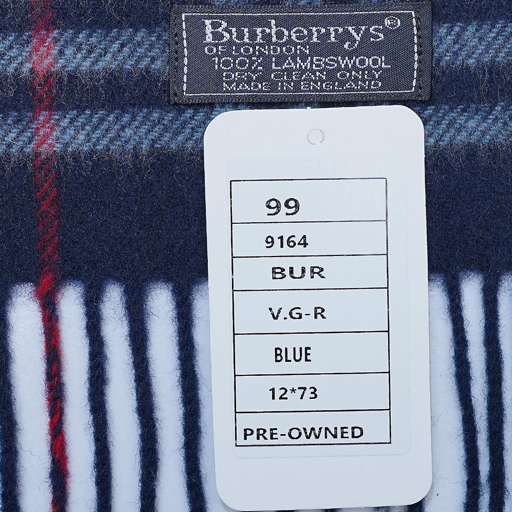 Lambswool Plaid Print Vintage Pre-Loved Scarf