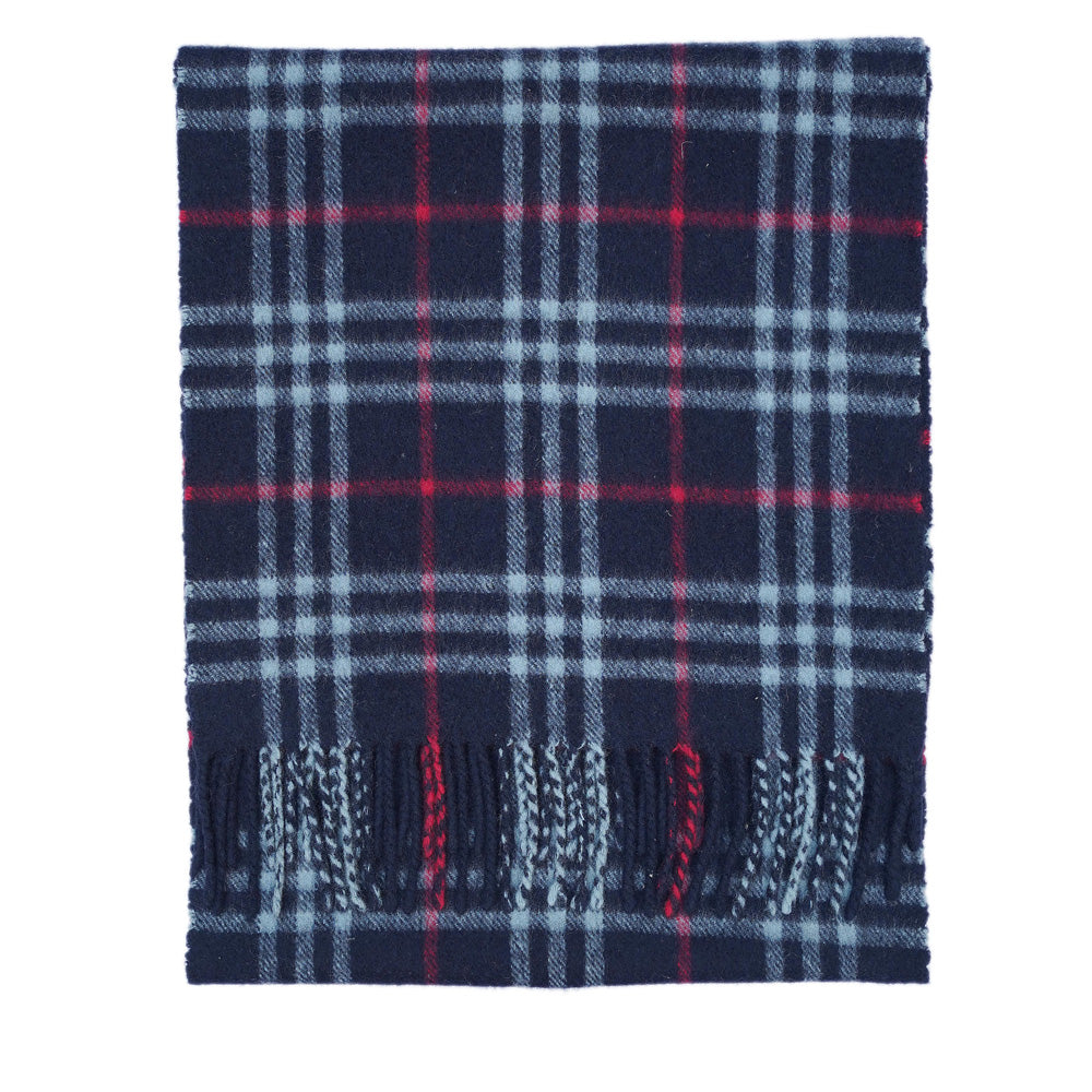 Lambswool Plaid Print Vintage Pre-Loved Scarf