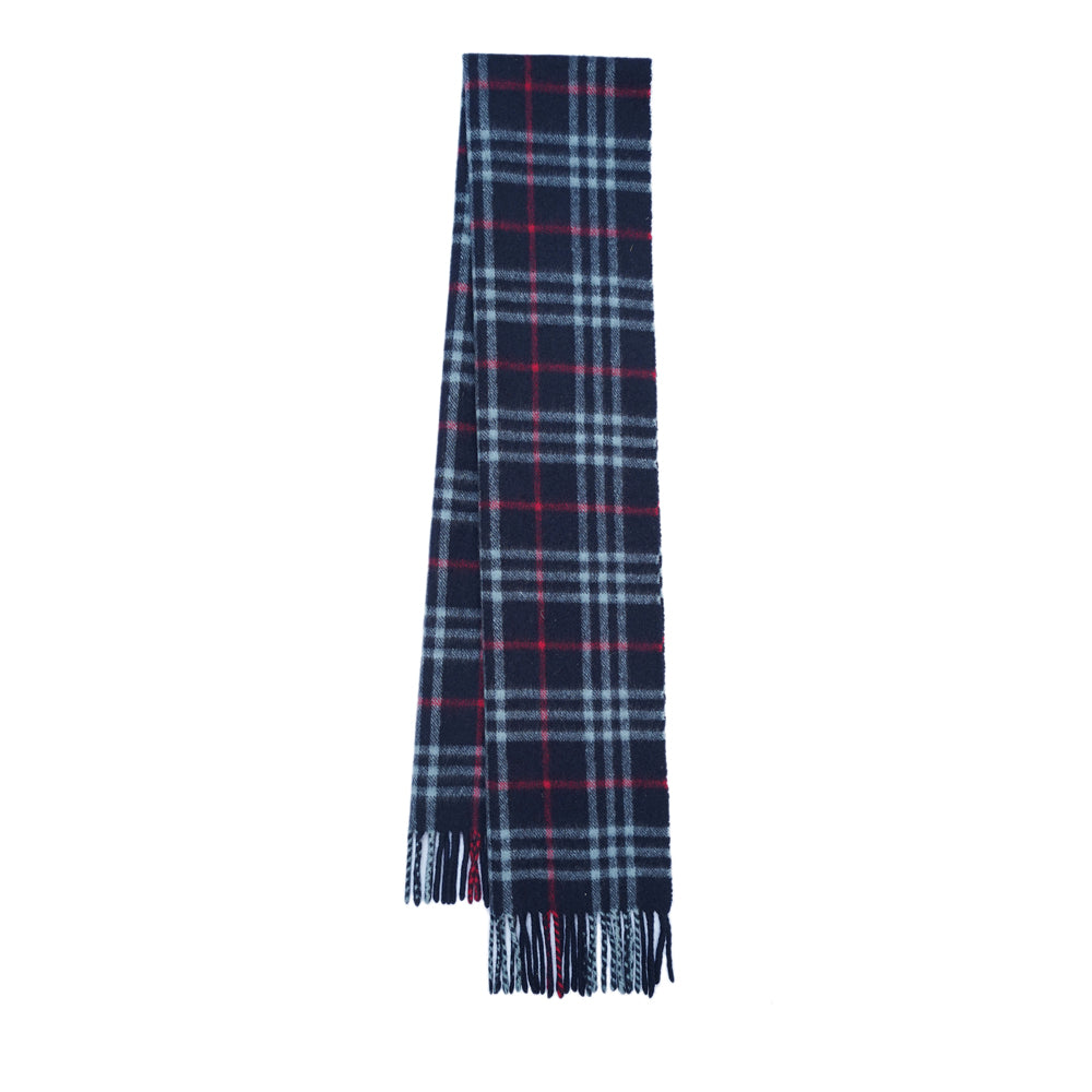 Lambswool Plaid Print Vintage Pre-Loved Scarf