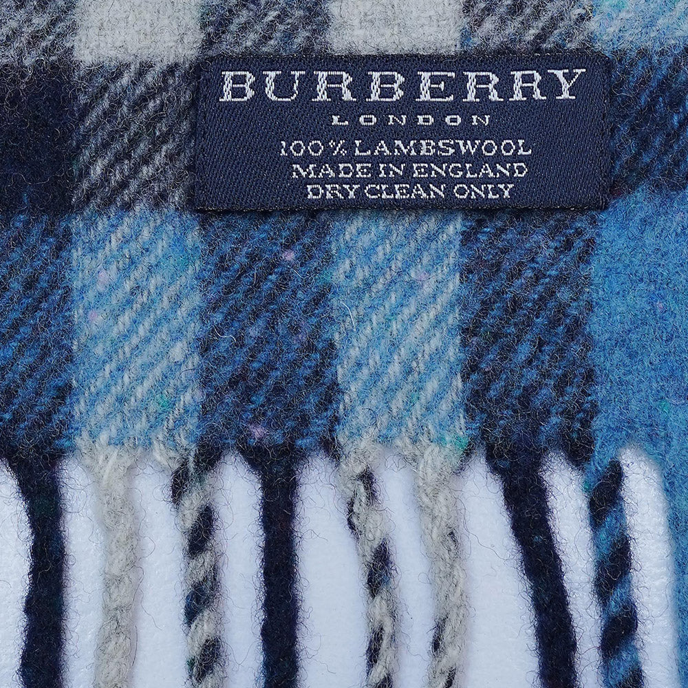 Lambswool Plaid Print Vintage Pre-Loved Scarf
