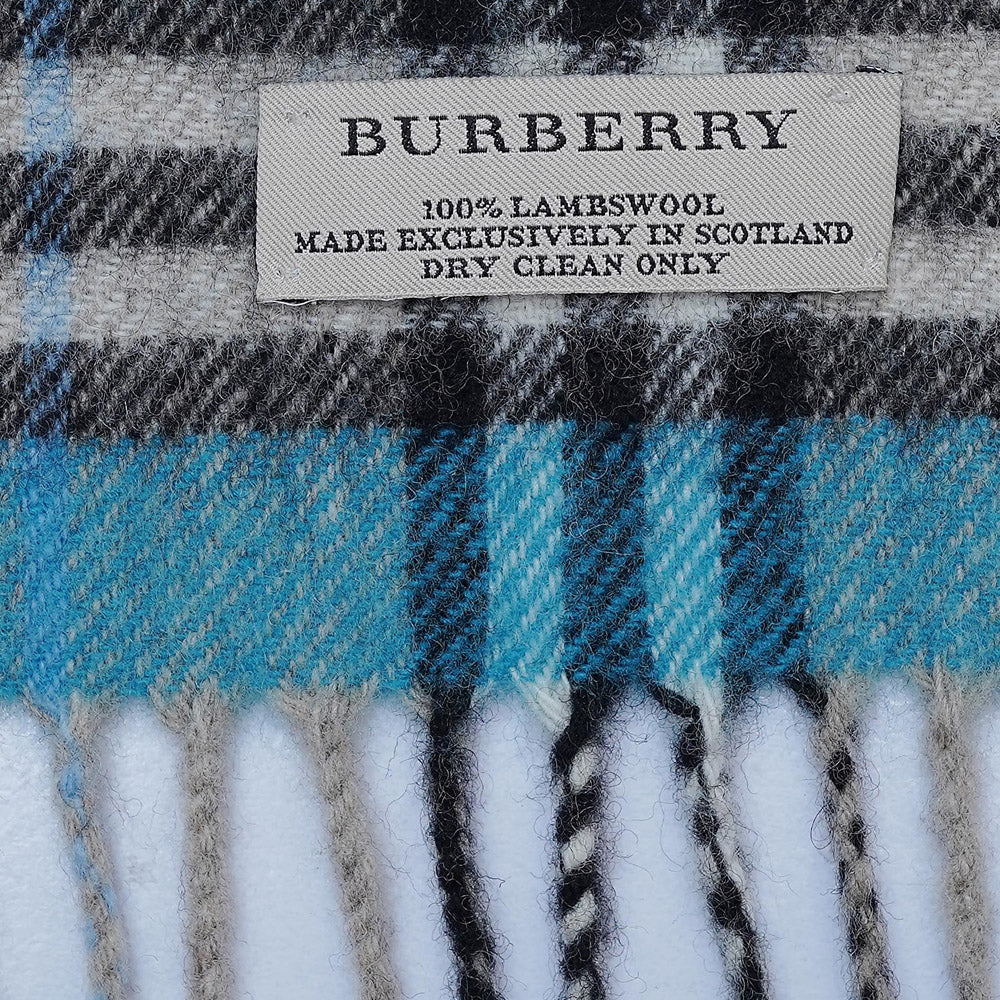 Lambswool Plaid Print Vintage Pre-Loved Scarf