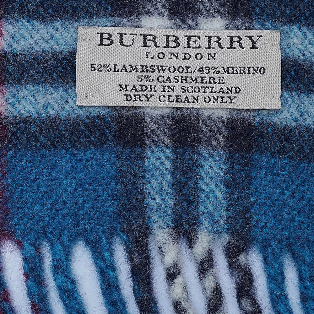 Lambswool Plaid Print Vintage Pre-Loved Scarf