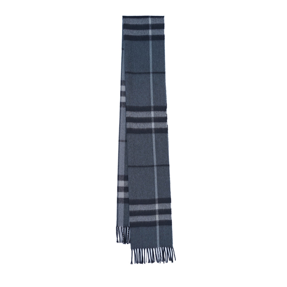 Cashmere Large Check Vintage Pre-Loved Scarf