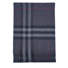 Cashmere Large Check Vintage Pre-Loved Scarf