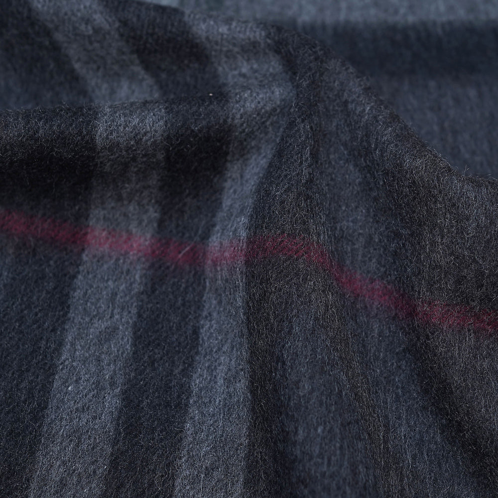 Cashmere Large Check Vintage Pre-Loved Scarf