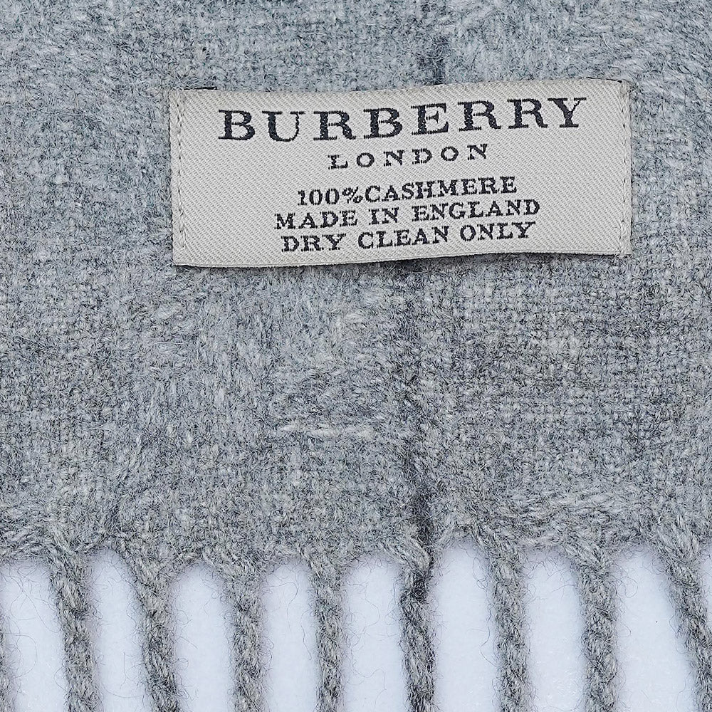 Cashmere Large Check Vintage Pre-Loved Scarf