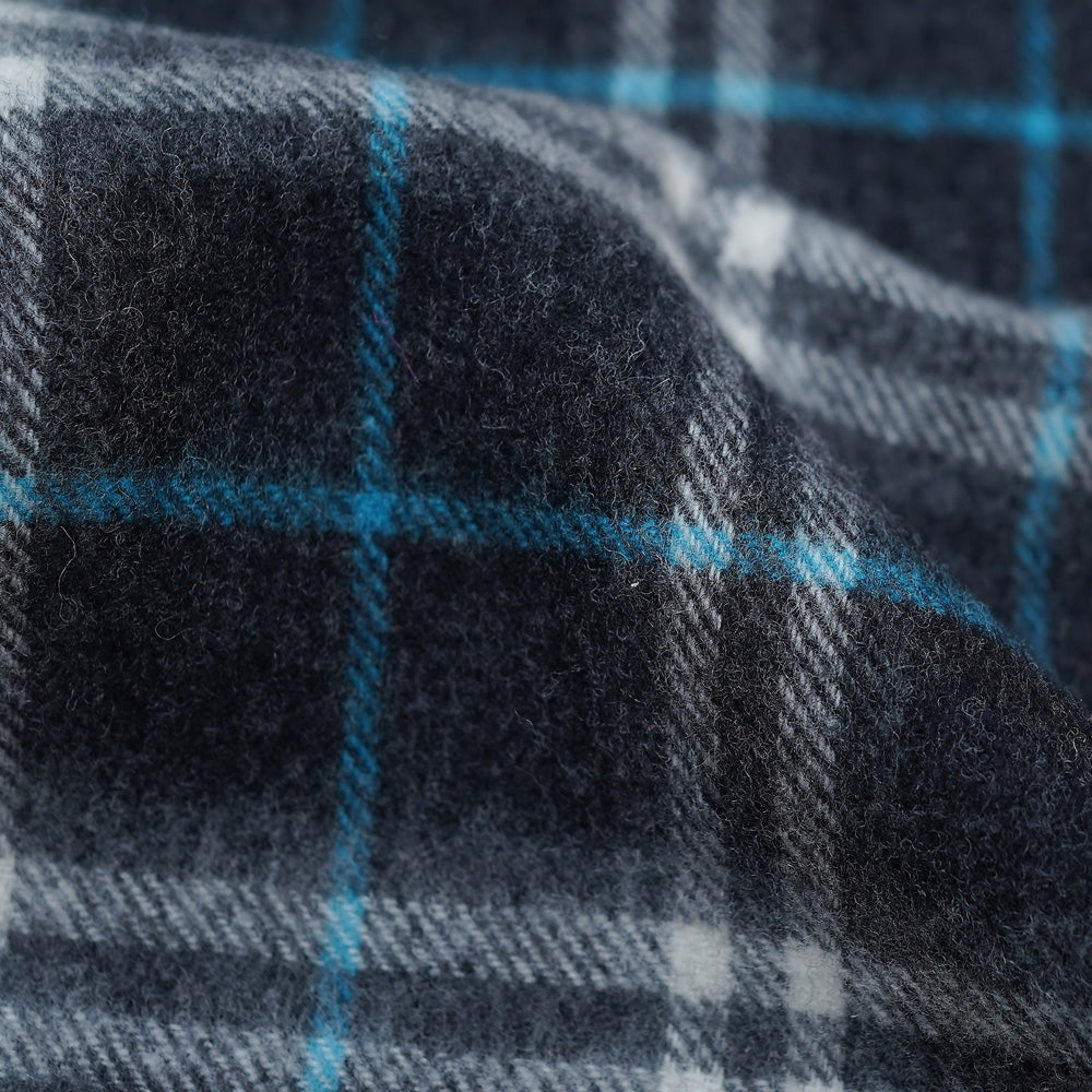 Lambswool Plaid Print Vintage Pre-Loved Scarf