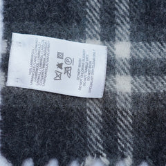 Lambswool Plaid Print Vintage Pre-Loved Scarf