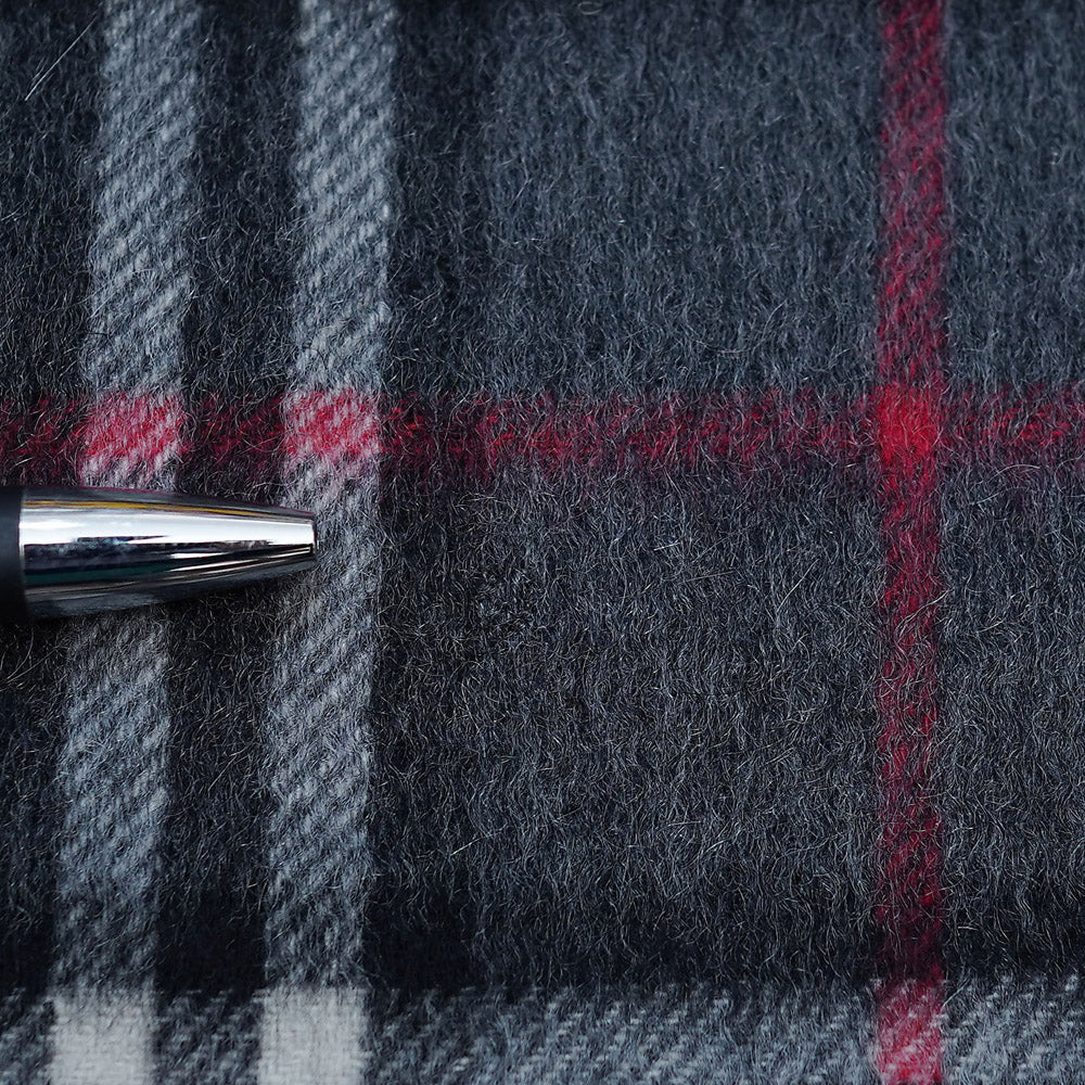 Cashmere Plaid Print Vintage Pre-Loved Scarf