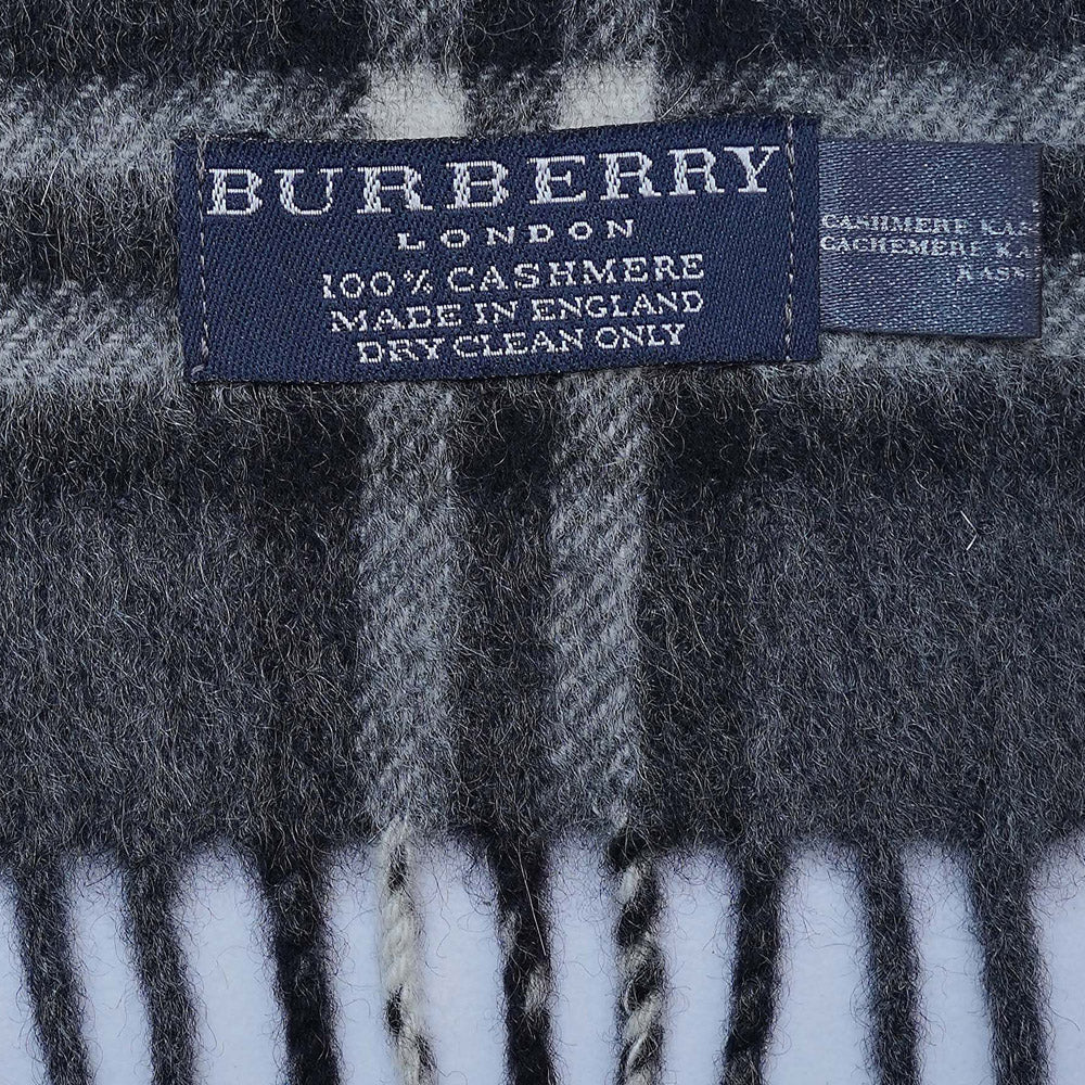 Cashmere Plaid Print Vintage Pre-Loved Scarf