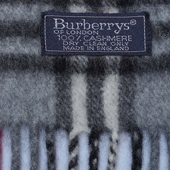 Cashmere Plaid Print Vintage Pre-Loved Scarf