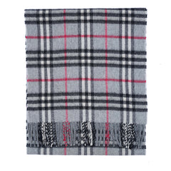 Cashmere Plaid Print Vintage Pre-Loved Scarf