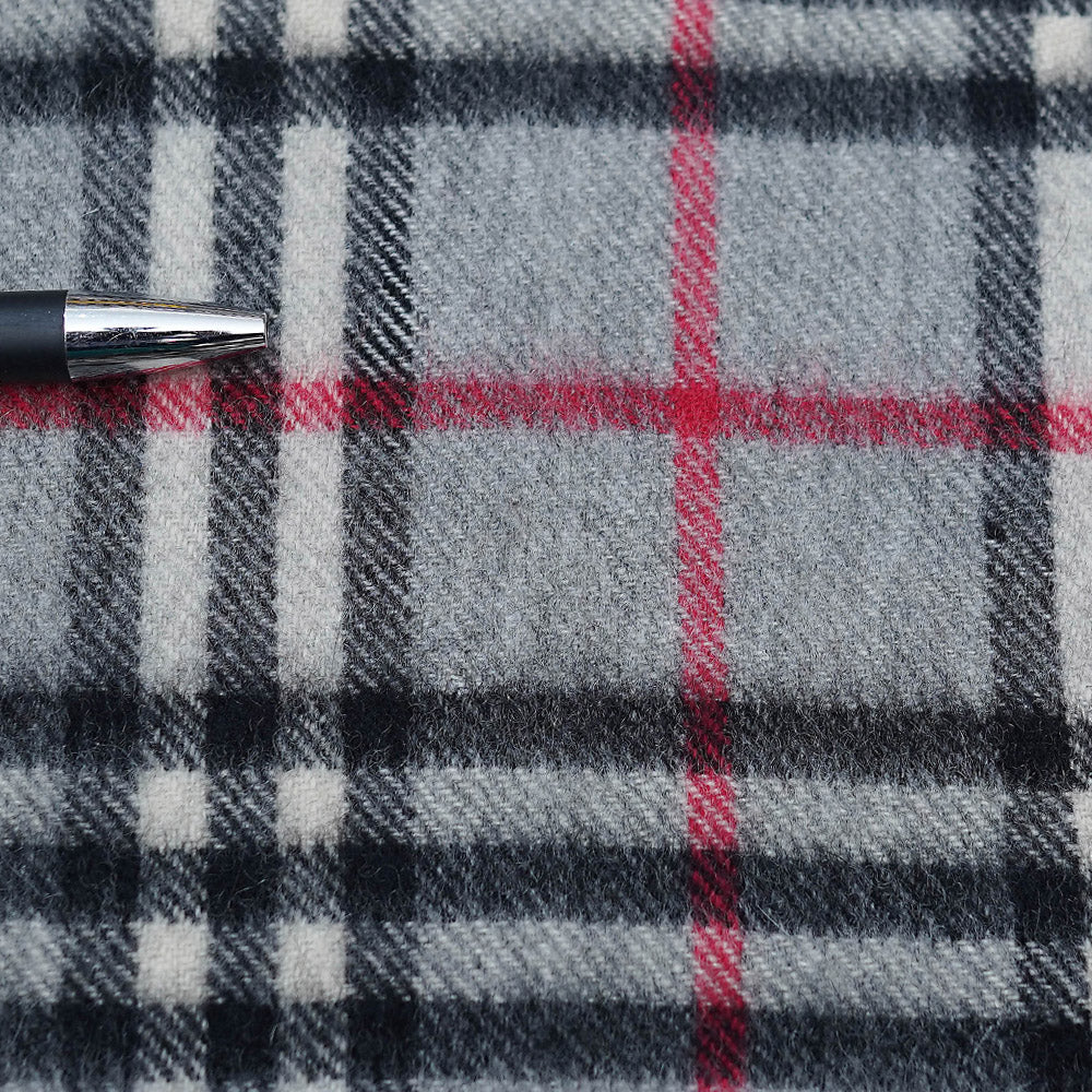 Cashmere Plaid Print Vintage Pre-Loved Scarf