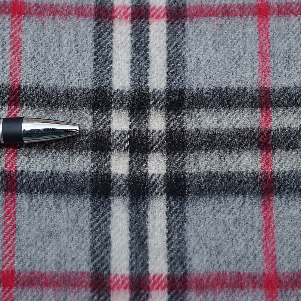 Cashmere Plaid Print Vintage Pre-Loved Scarf
